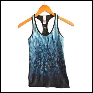 Ivivva Active Tank Top Racerback Athletic Blue Black‎ Gradient Size 12